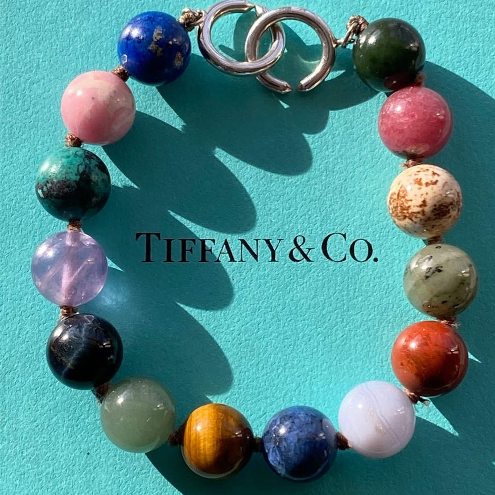 TIFFANY & CO Paloma Picasso ~ Multi Gemstone Bead Bracelet ~ RARE